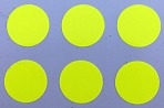 7/16" Round Dot/Chartruese/48 Pack