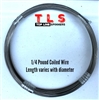 1/4 Pound Coiled Wire/.031 Diameter/195 #test/97 Foot Coil