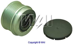 24-83275 6-Groove Clutch Pulley for Mitsubishi 200A IR/IF Alternators with Ford Police Option