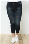 ED-16368XA Black Wash Plus skinny jeans