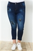 ED-16368XA Dk.Indigo Wash Plus skinny jeans