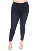 ED-18023X Dk.Indigo Wash plus skinny jeans