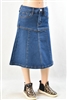RK-79242K Indigo girls mid length skirt