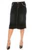 SG-77851XC Black Wash Calf length skirt