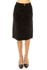 SG-79106 Black calf length skirt