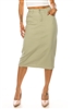 SG-79174A Fern calf length skirt