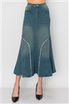 SG-87932 Vintage Wash long skirt