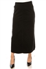 SG-89151X Black long skirt
