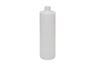 16 oz CYLINDER 34 GR Cylinder Round Cosmetic HDPE 24-410<span class='noshowcode'> s16oz </span>