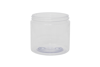 16 oz JAR CLEAR 26 GR Wide Mouth Cosmetic PVC 89-400<span class='noshowcode'> s16oz </span>