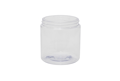 8 oz JAR CLEAR 16 GR Wide Mouth Cosmetic PVC 70-400<span class='noshowcode'> s8oz </span>