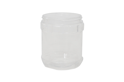 10 oz JAR CLEAR 17 GR Wide Mouth Cosmetic PVC 67 MM<span class='noshowcode'> s10oz </span>