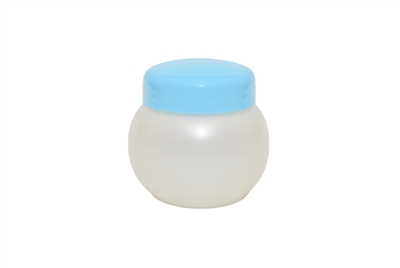 4 oz ROUND CREAMER JAR. 15 GR Wide Mouth Cosmetic HDPE 55 MM<span class='noshowcode'> s4oz </span>