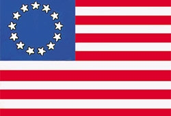 Historical Betsy Ross Nylon Flag Polehem