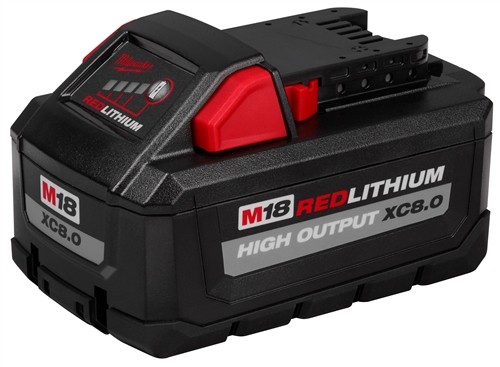 Battery, Milwaukee M18 - 8.0 aH High Output Lithium