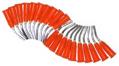 Core Opaque Orange Luer Lock Applicator Tips - Quantity 100