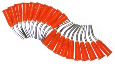Core Opaque Orange Luer Lock Applicator Tips - Quantity 200