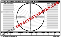 Nightforce MLR2 Reticle (Laminated)