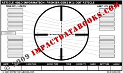 Premier Gen2 Mil-Dot Reticle (Laminated)