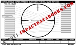 Super Sniper Mil-Quad Reticle (Laminated)