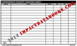 Chronograph Velocity Tracking Sheet
