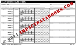 Biathlon Results Sheet