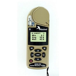 Kestrel 4000NV Weather & Environmental Meter with Bluetooth in Desert Tan