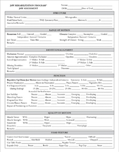 Chewy Tubes 24 Assessment Forms for Jaw Rehabilitation Program