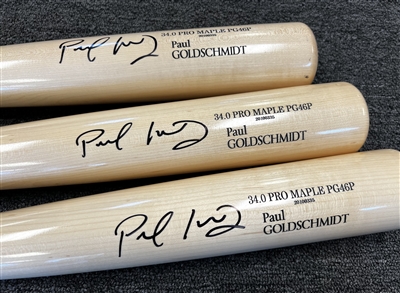 Paul Goldschmidt game model autograph bat