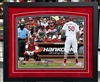 St Louis Cardinals Yadier Molina & Adam Wainwright framed 11x14â€ dual signed pitching print