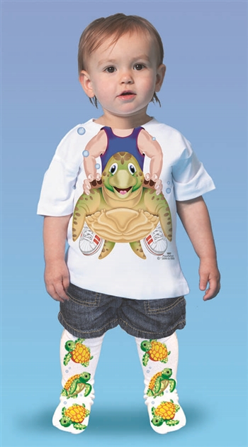 Turtle Rider Boy T-shirt & Sock Combo