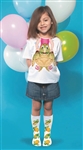 Turtle Rider Girl T-shirt & Sock Combo