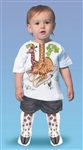 Giraffe Body Hoof T-shirt & Sock Combo