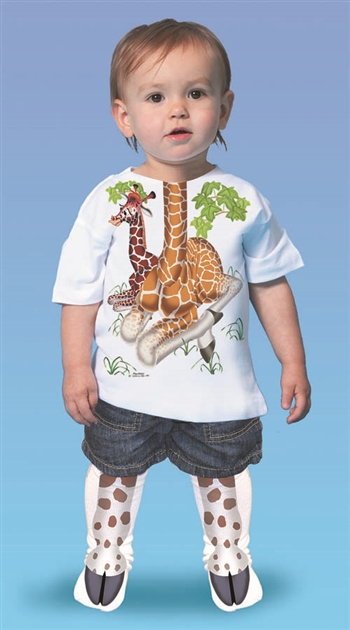 Giraffe Body Hoof T-shirt & Sock Combo