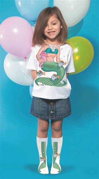 Mermaid Green T-shirt & Sock Combo