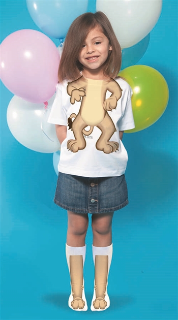 Lion Girl Body Paws T-shirt & Sock Combo