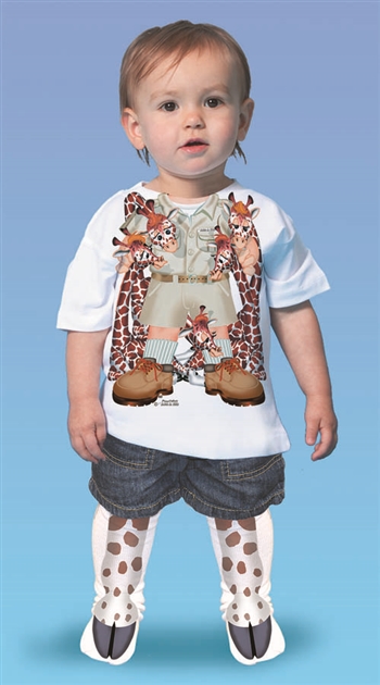 Giraffe Guy Hoof T-shirt & Sock Combo