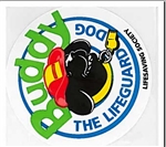 Buddy the Lifeguard Dog Stickers ( Roll of 100 )