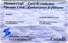 Pleasure Craft Operator Card (replacement)