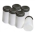 Set of 3- 8 Oz Cups w/Lid For HVLP Gun