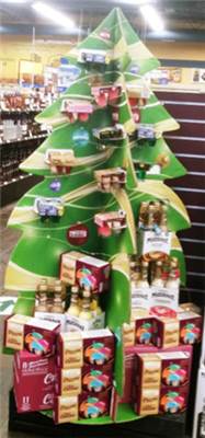 I.D TWISTED SHOTZ CHRISTMAS TREE DISPLAY