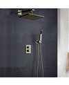 FontanaShowers Sagua Brushed Nickel Wall Mount LED Shower Set