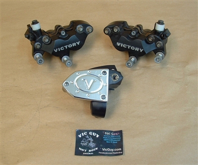 Cross Country Front Brake Calipers & Master Cylinder Set