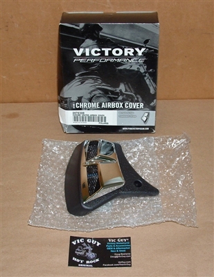 Victory Chrome Vented Air Box Cover - New w/Box