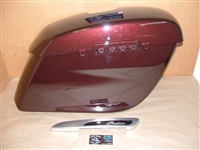 Indian Chieftain Limited RH Saddlebag Bin, Lid and Hinge Cover - Dark Walnut