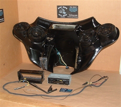 Wide Open Victory Vegas Front Fairing w/Speakers-For PARTS Not Working