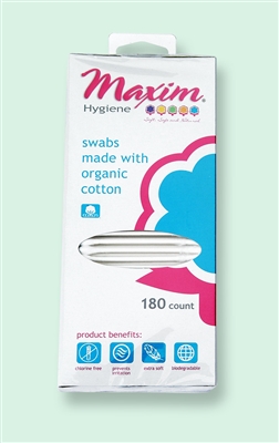 Maxim Organic Cotton Swabs- case