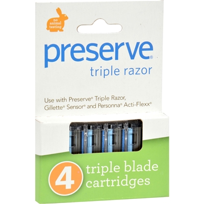 Preserve Triple Razor Replacement Blades- case of 24