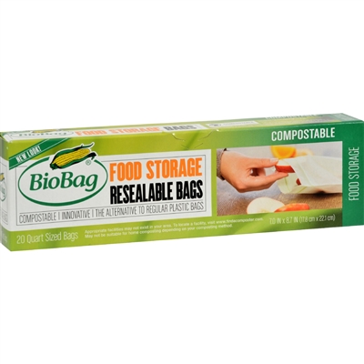 BioBag Resealable Food Storage Bags