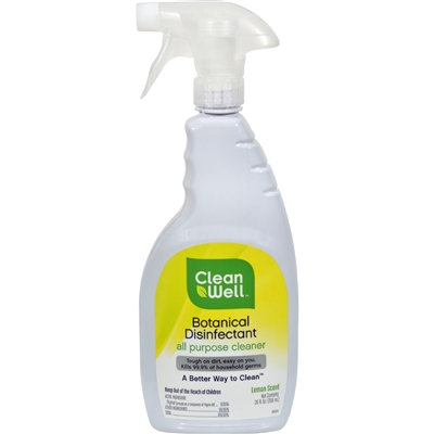 CleanWell All Purpose Disinfectant Cleaner Lemon Scent- 26 fl oz